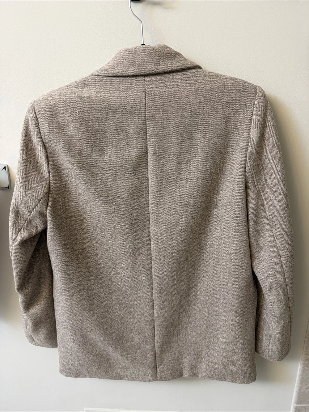 ZARA Women's Taupe Single-Button Tailored Blazer - Picture 3 of 3
